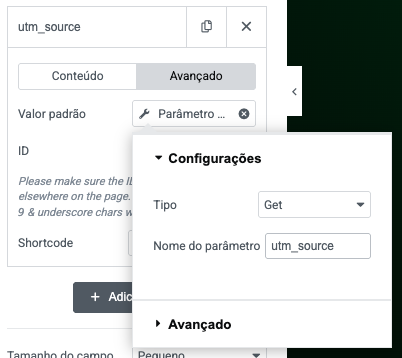 Tags Dinâmicas - Parâmetros de Consulta